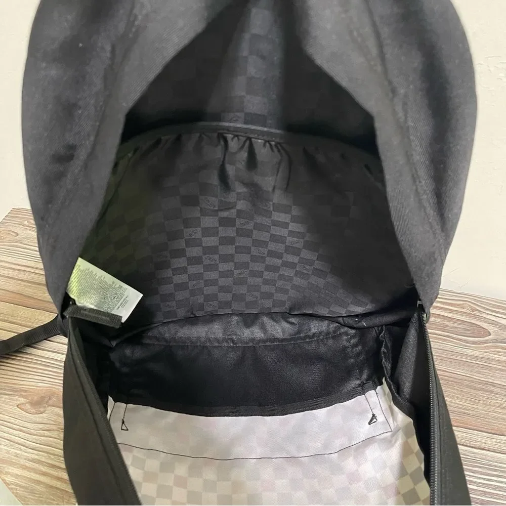 Vans Backpack Laptop Bag Checkerboard Colorful Glitter Zip Close School Everyday